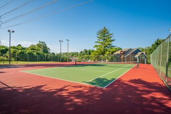 Fenced-In Tennis & Basketball Court